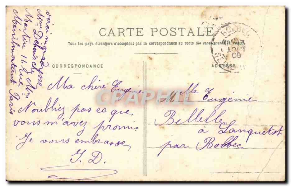 Paris - 10 - Le Boulevard St Denis - CPA  — Verso