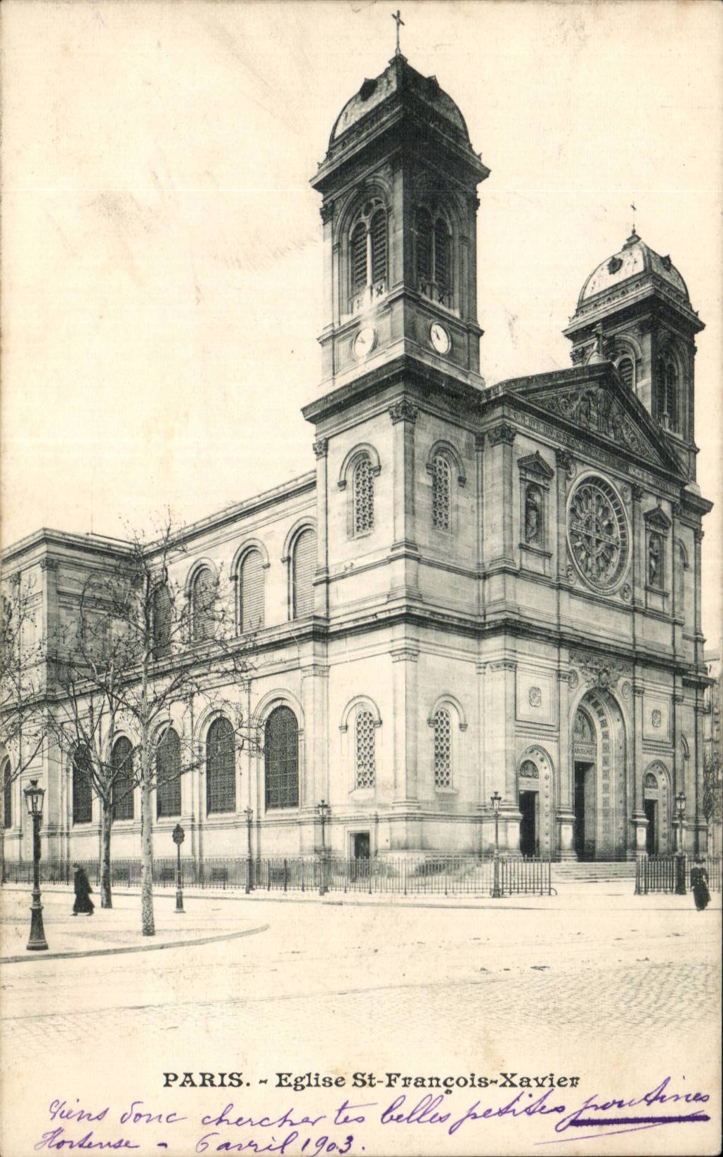 Paris - 7 - Eglise Saint Francois Xavier - CPA 