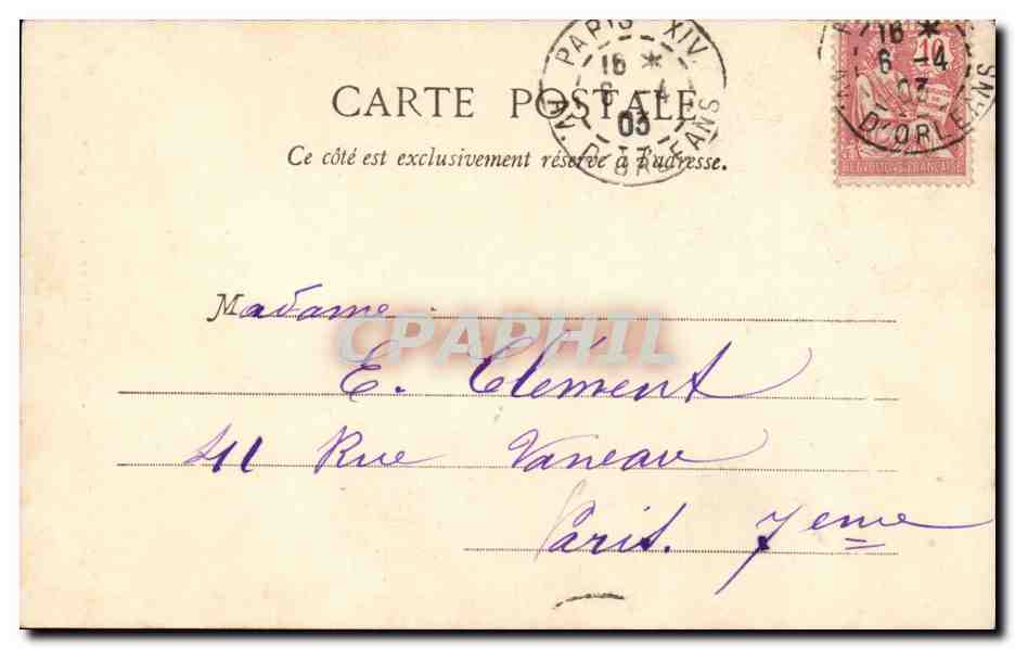 Paris - 7 - Eglise Saint Francois Xavier - CPA  — Rückseite