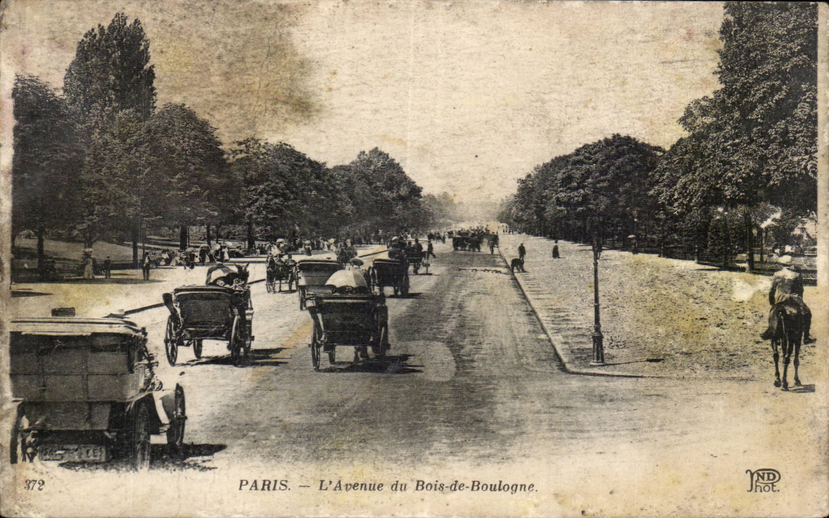 Paris — Ansicht der Avenue du Bois-de-Boulogne — ND Hot, n° 372