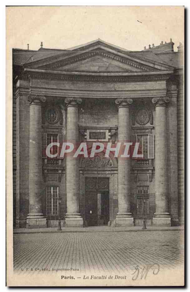 Paris - 6 - La Faculte de Droit - CPA 