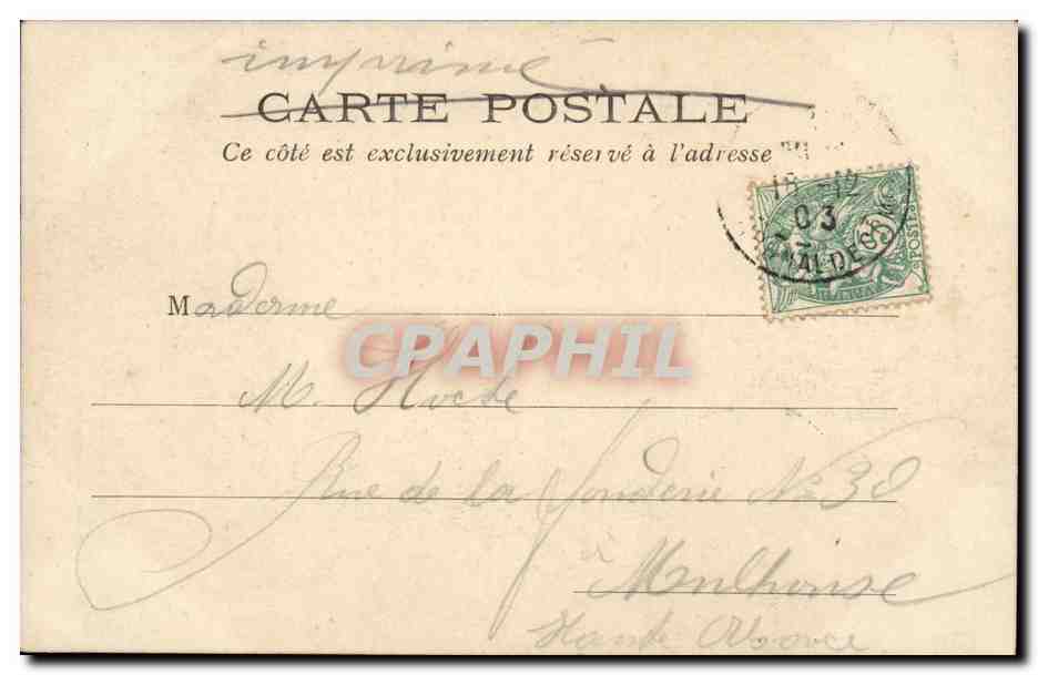Paris - 6 - La Faculte de Droit - CPA  — Rückseite