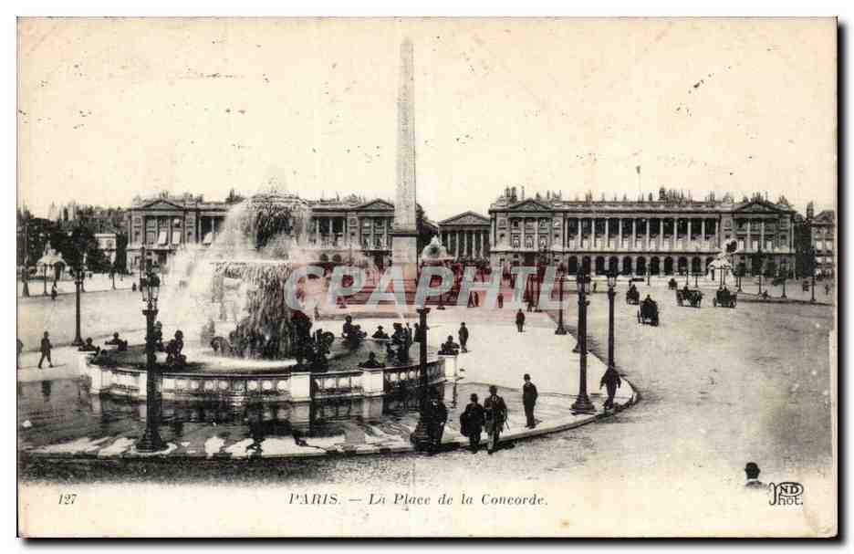 Paris - 8 - Place de la Concorde - CPA 