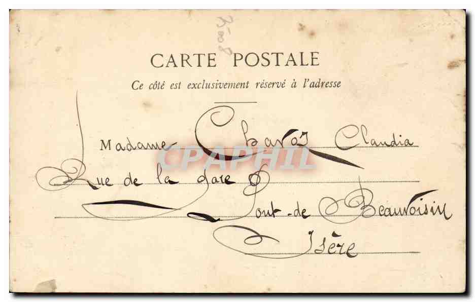 Paris - 8 - Place de la Concorde - CPA  — Verso