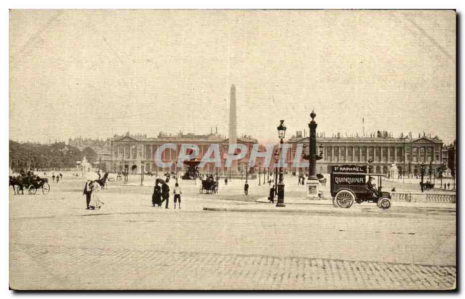 Paris - 8 - Place de la Concorde - St Raphael Quinquina - CPA 