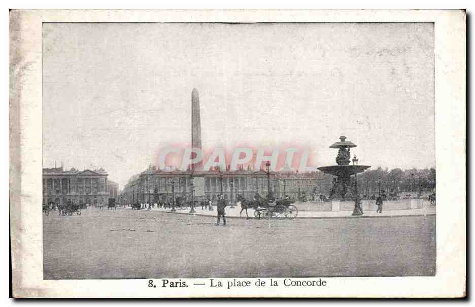 Paris - 8 - Place de la Concorde - CPA 