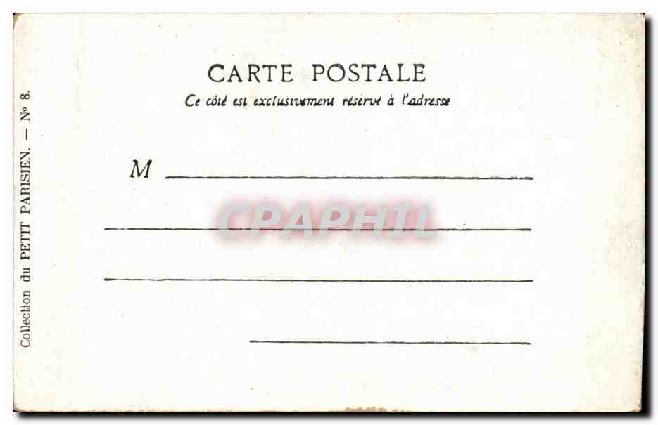 Paris - 8 - Place de la Concorde - CPA  — Verso