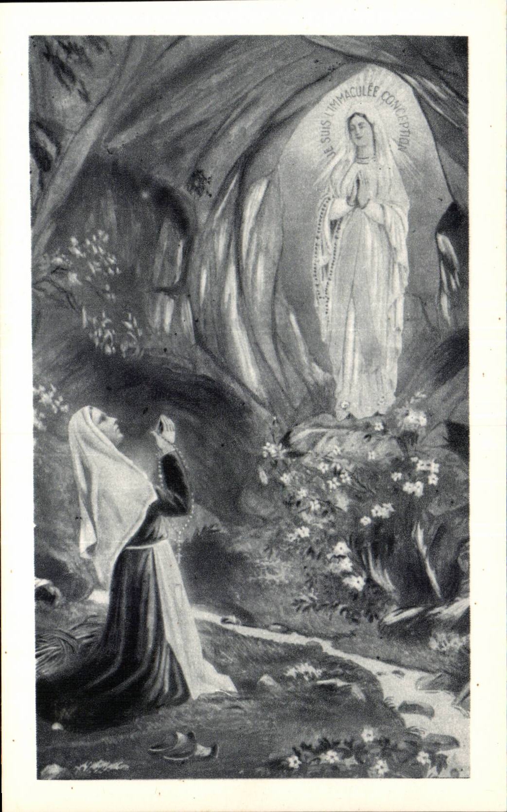 Lourdes - L'Apparition CPA 