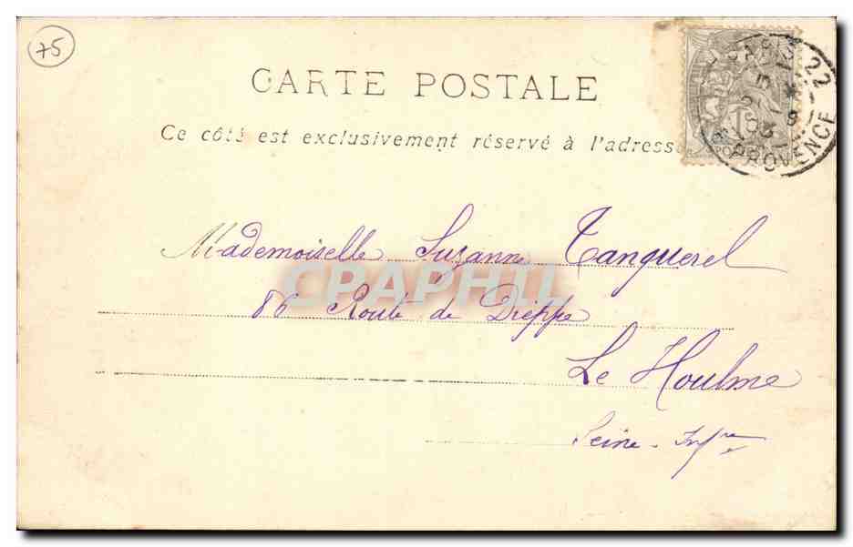 Paris - 12 - Gare du Lyon - CPA  — Verso