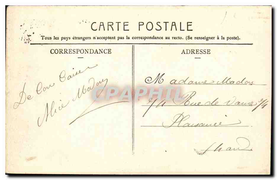 Paris - 4 - Hote de Ville - CPA  — Rückseite