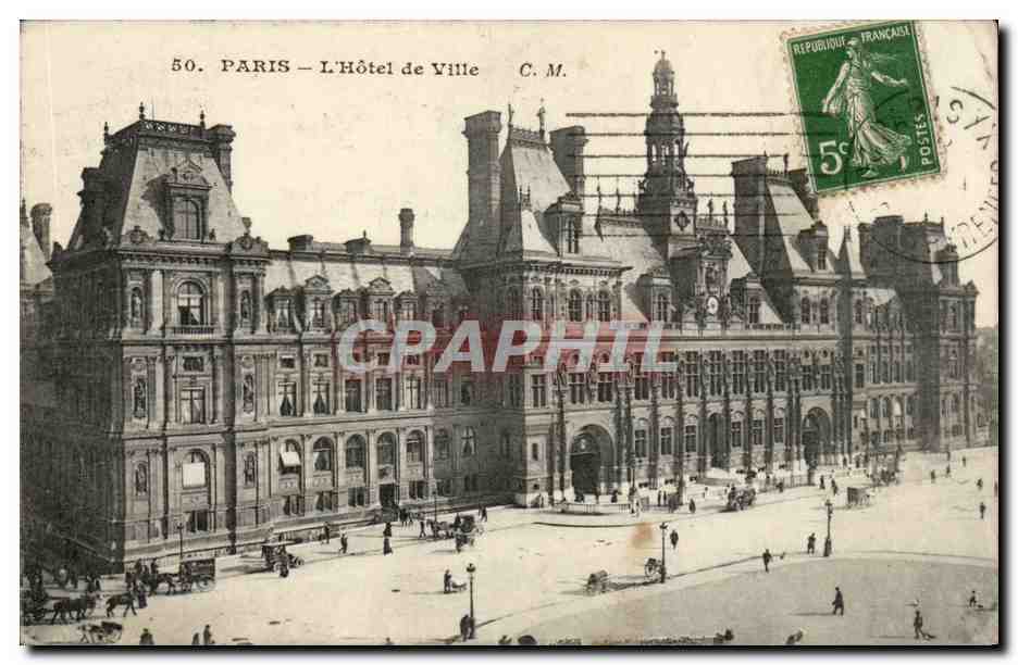 Paris - 4 - Hotel de Ville - CPA 