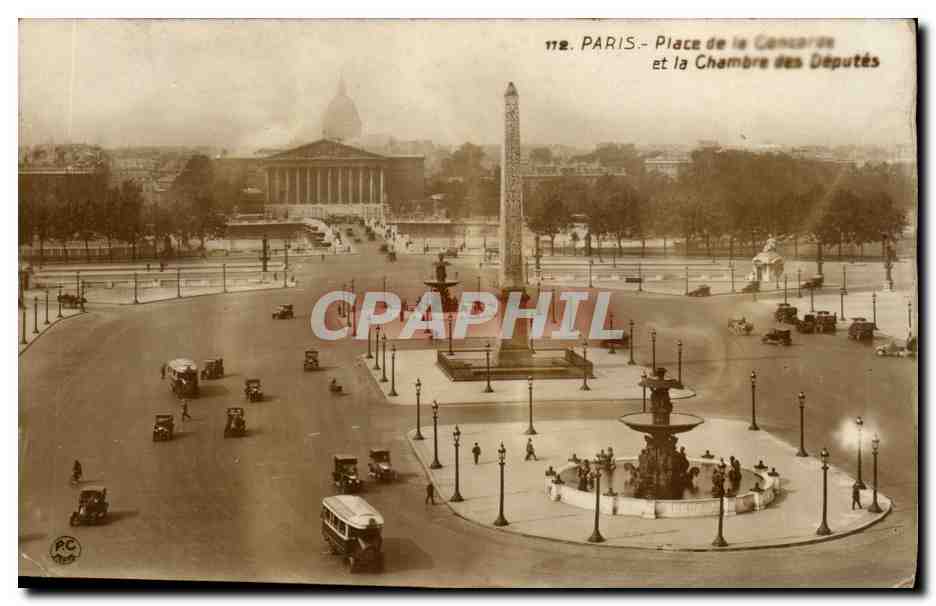Paris - 8 - Place de la Concorde et Chambre des Deputes - CPA 