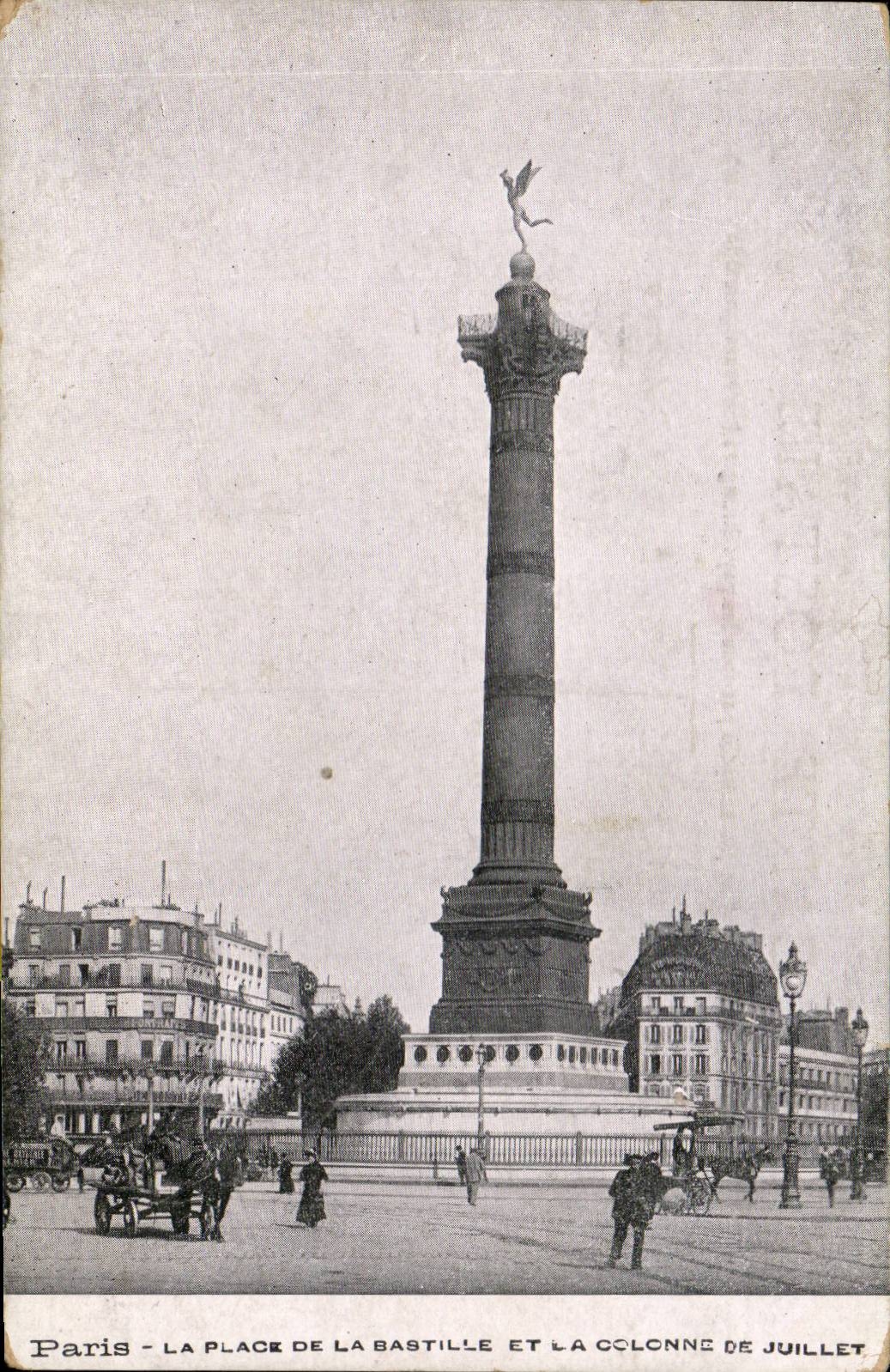 Paris - 11 - Place de la Bastille - CPA 
