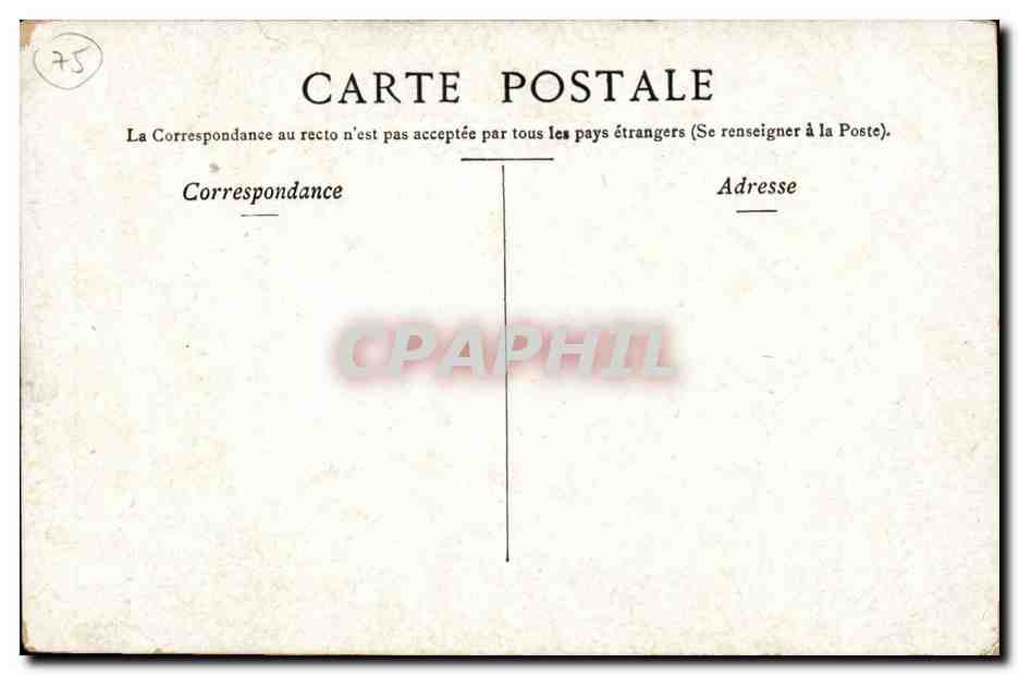 Paris - 11 - Place de la Bastille - CPA  — Rückseite