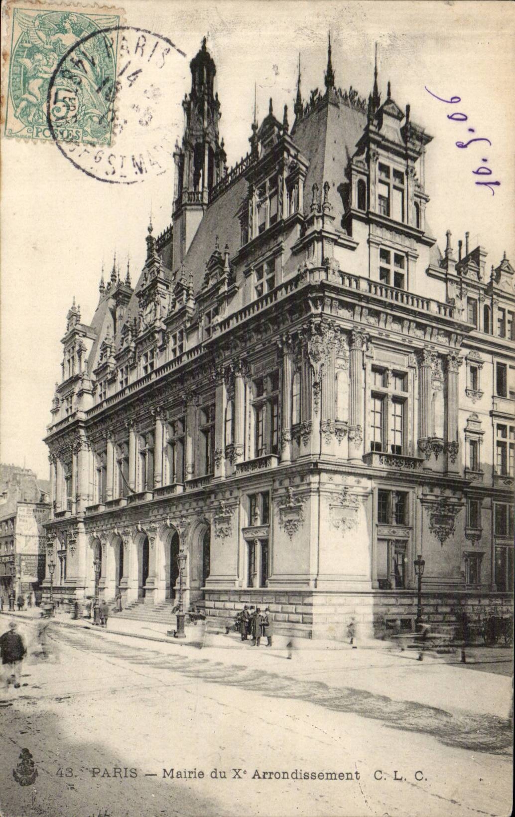 Paris - 10 - Mairie du X Arrondissement - CPA 