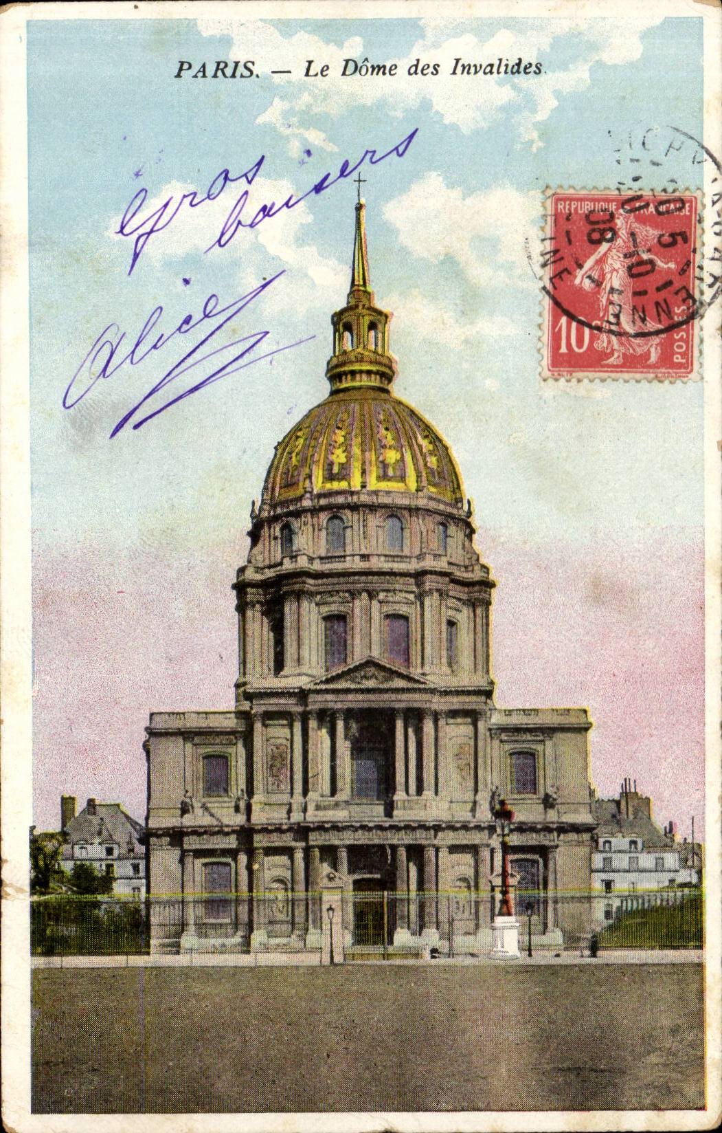 Paris - 7 - Dome des Invalides - CPA 