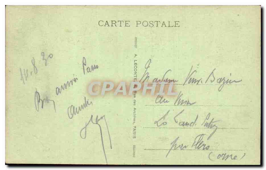 Paris - 7 - Tombeau de Napoleon I - CPA  — Rückseite