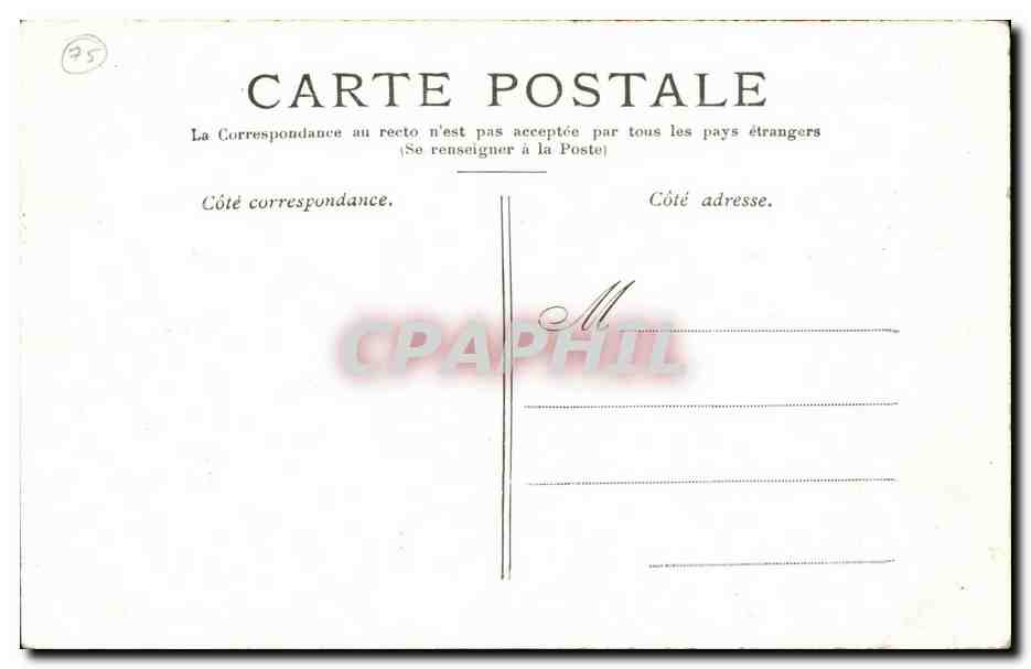 Paris - 7 - Les Invalides - CPA  — Rückseite
