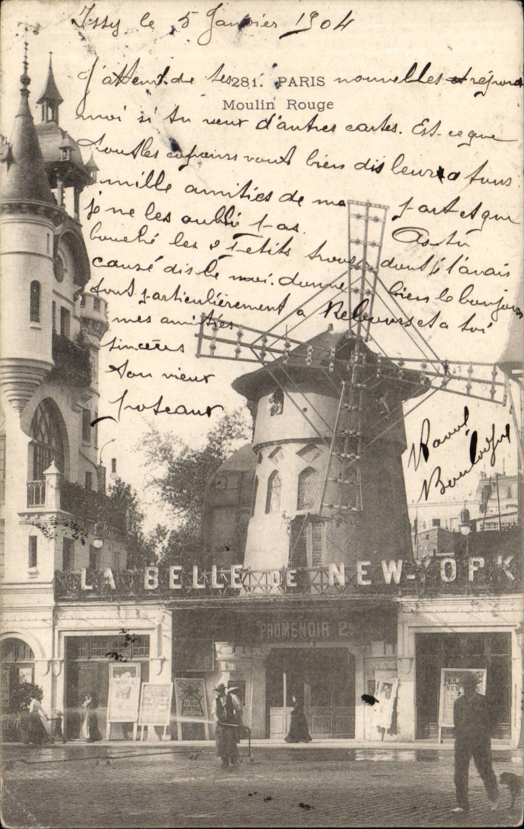 Paris - 18 - Mouin Rouge - The Red Mill - Montmartre - CPA 