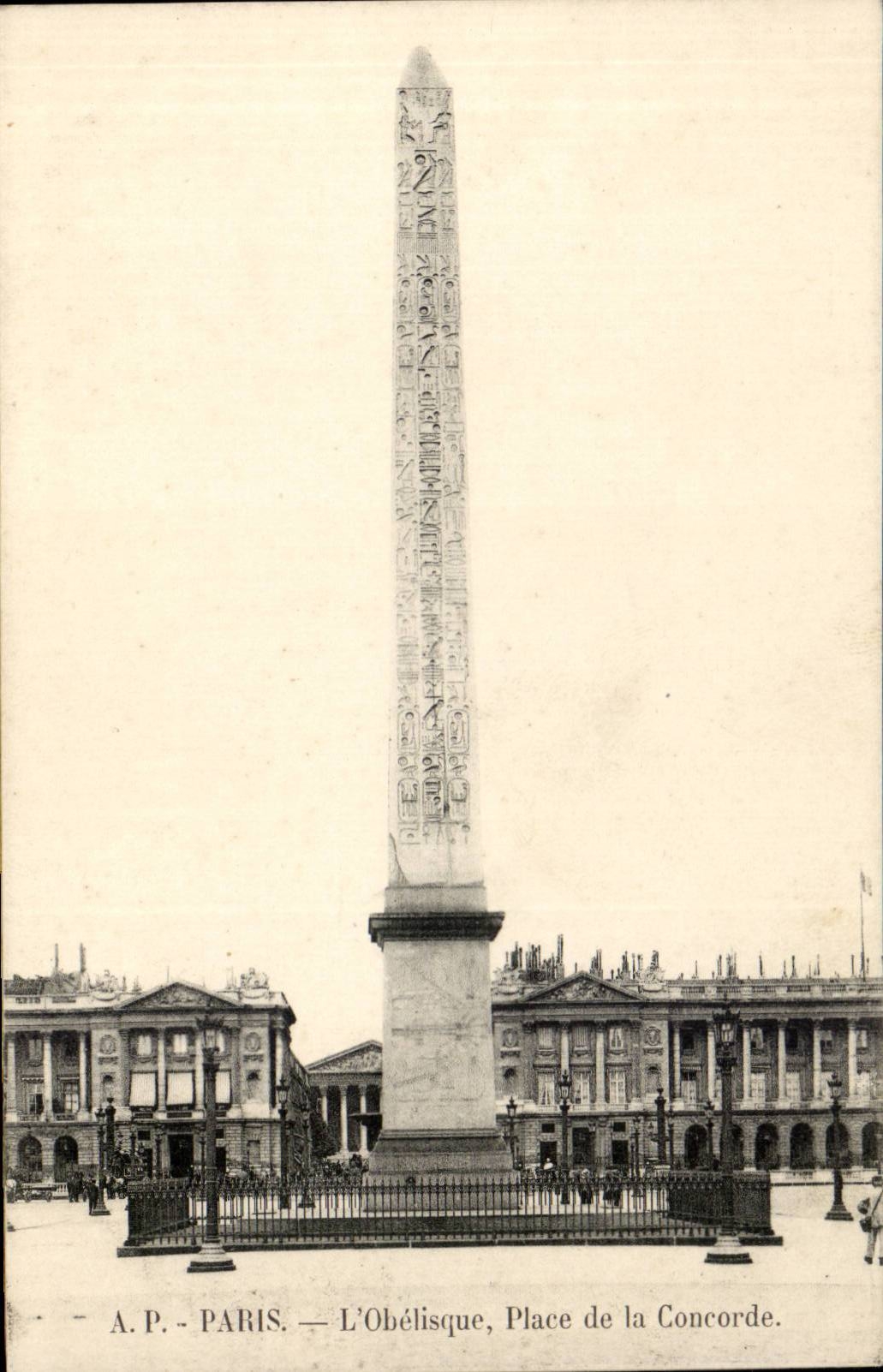 Paris - 8 - L' Obelisque - Place de la Concorde - CPA 