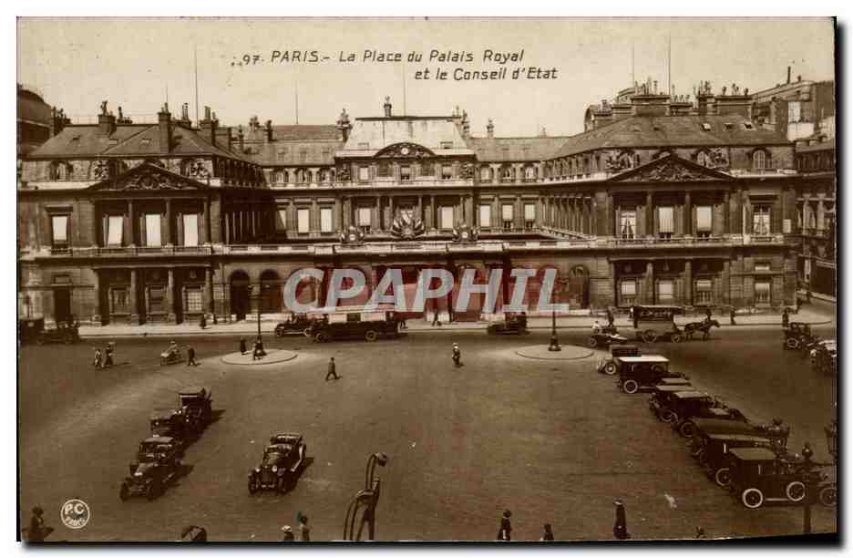 Paris -1 - La Place du Palais Royale et le Conseil d'Etat - CPA 