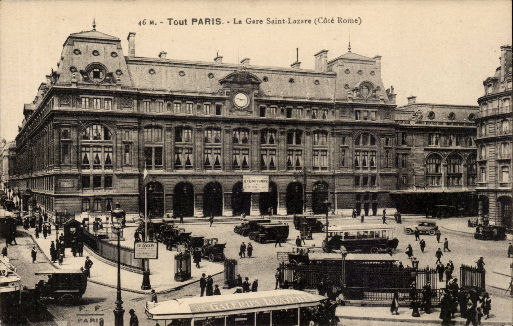 Paris - 8 - La Gare Saint Lazare - CPA 
