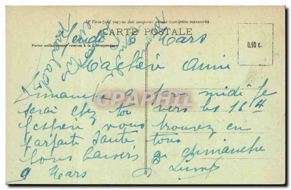 Paris - 8 - La Gare Saint Lazare - CPA  — Verso