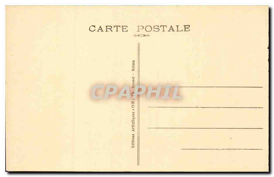 Dormans - Chapelle de la Reconnaisance de la Marne - Maitre Autel et Vitrail CPA  — Back