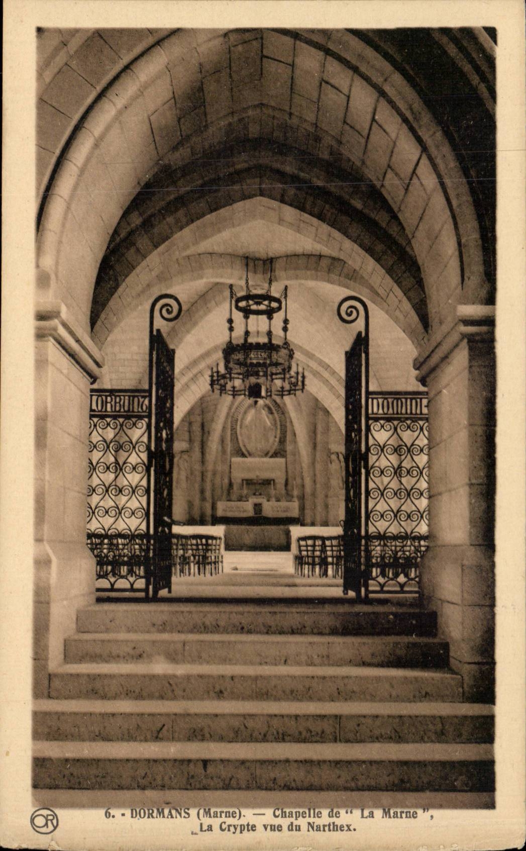 Dormans - Chapelle de la Reconnaisance de la Marne - La Crypte CPA 