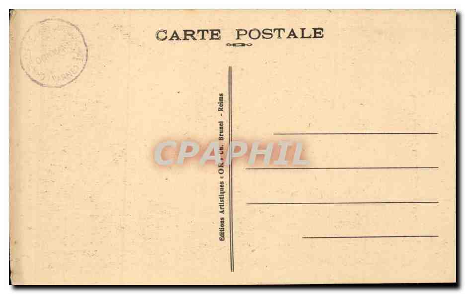 Dormans - Chapelle de la Reconnaisance de la Marne - La Crypte CPA  — Back