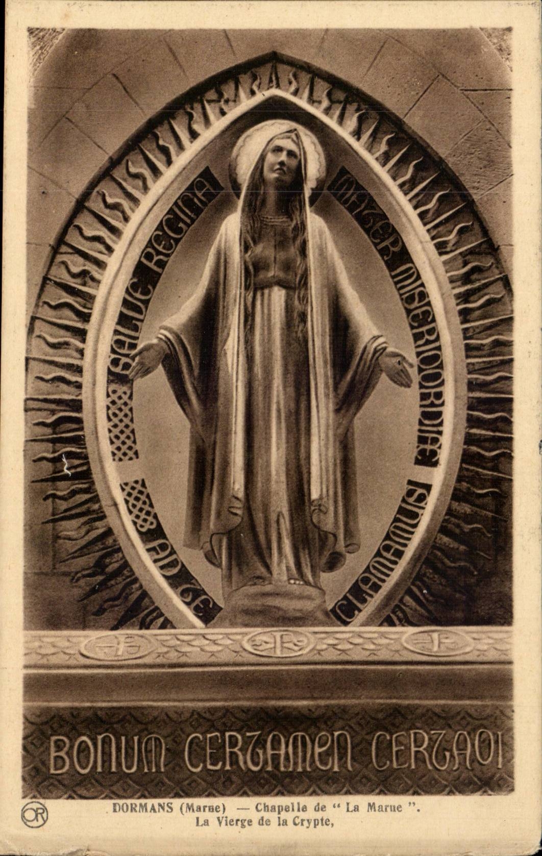 Dormans - Chapelle de la Reconnaisance de la Marne - La Vierge de la Crypte CPA 