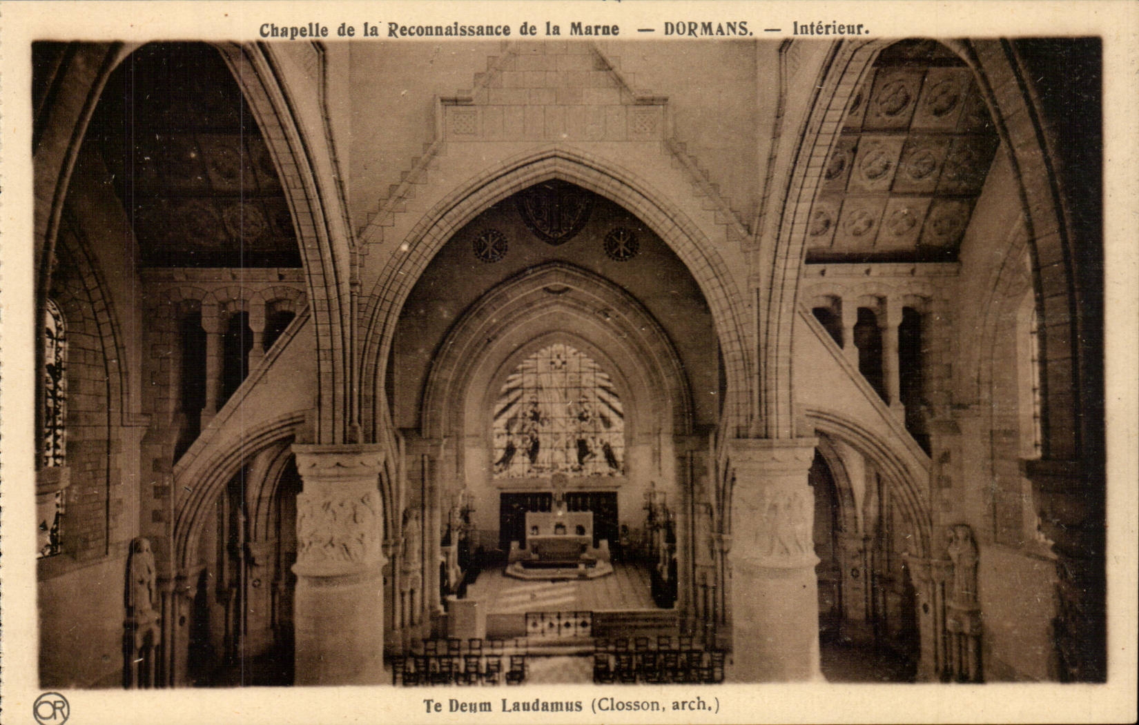 Dormans - Chapelle de la Reconnaisance de la Marne - Interieur CPA 