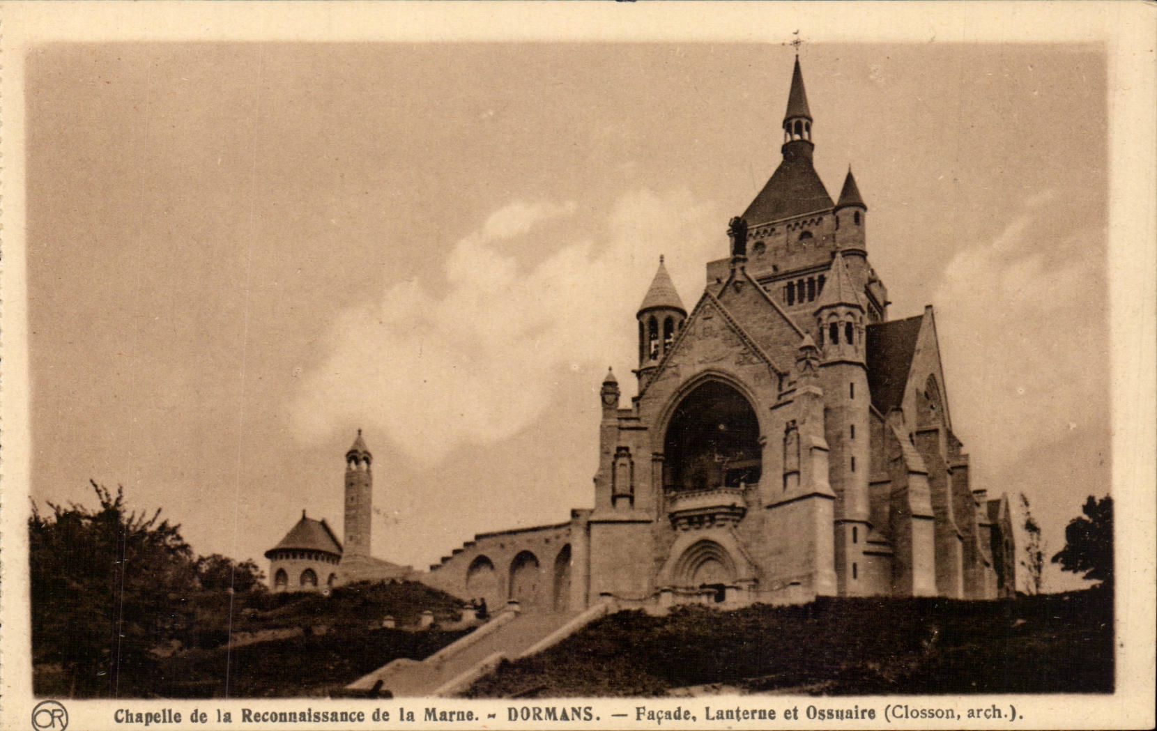 Dormans - Chapelle de la Reconnaisance de la Marne - Facde Lanterne et Ossuaire CPA 