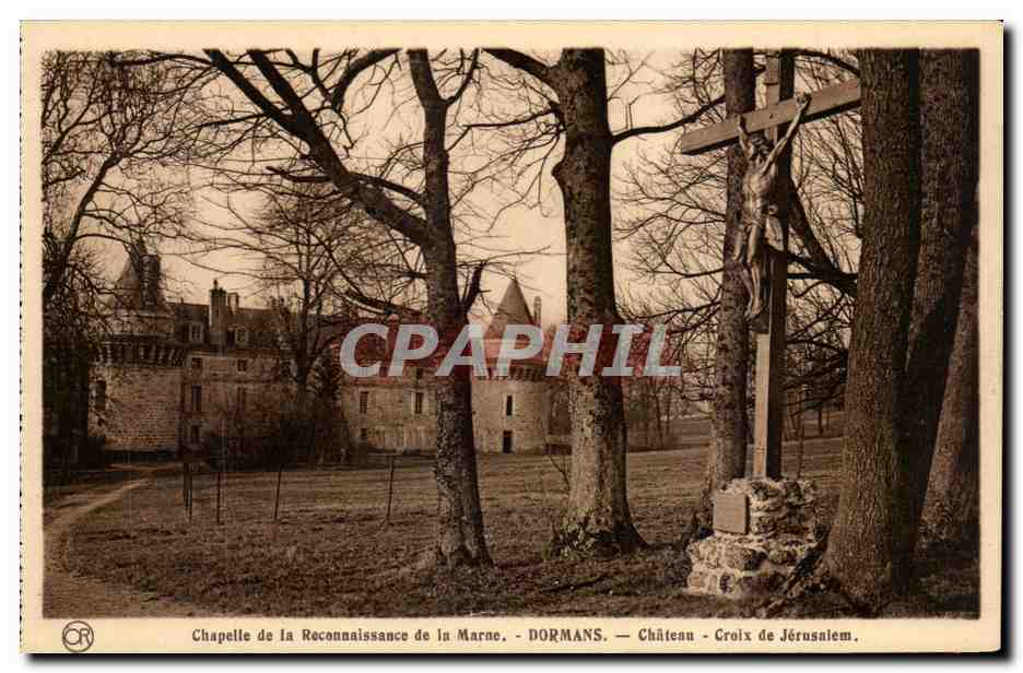 Dormans - Chapelle de la Reconnaissance de la Marn - Chateau - Croix de Jerusalem e - CPA 