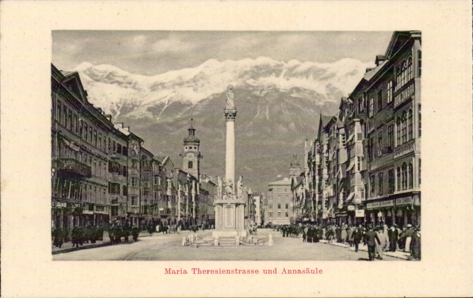 Austriche - Austria - Oesstereich - Tyrol - Tirol - Maria Theresienstrasse und Annasaeule CPA 