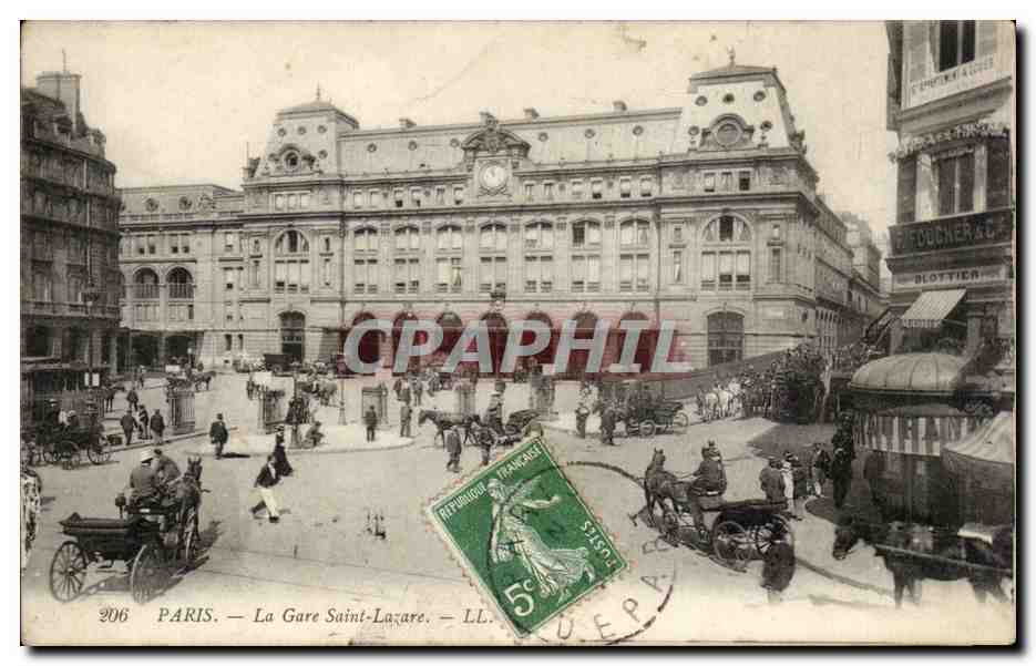 Paris — La Gare Saint-Lazare — LL. n° 206