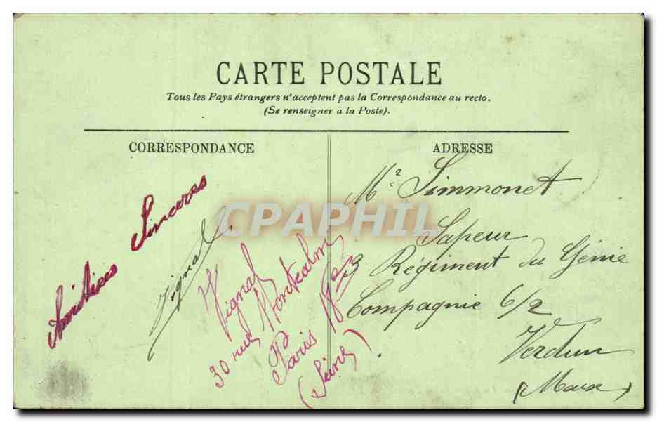 Paris — La Gare Saint-Lazare — LL. n° 206 — Reverso
