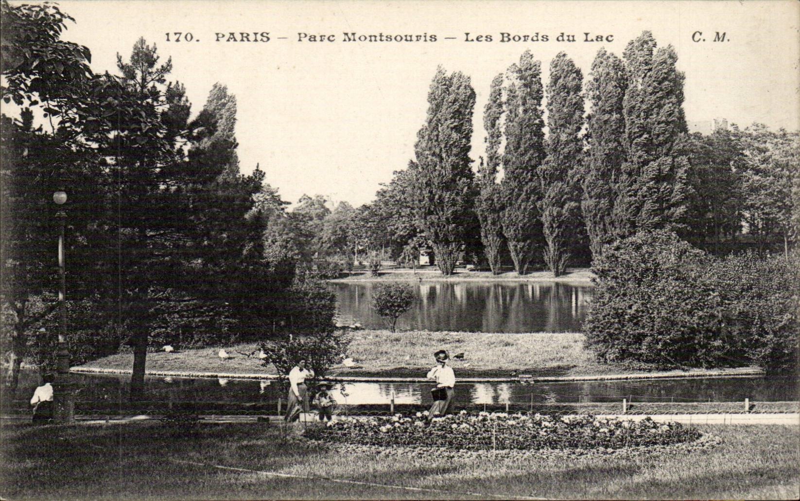 Paris - 14 - Parc de Montsouris - Les Bords du Lac - CPA 
