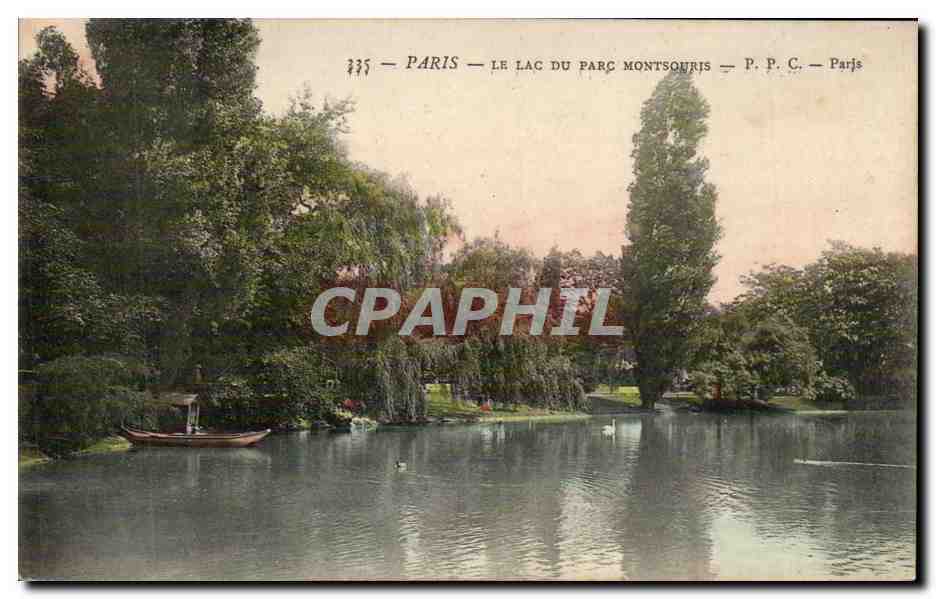 Paris - 14 - Parc de Montsouris - Le Lac - CPA 