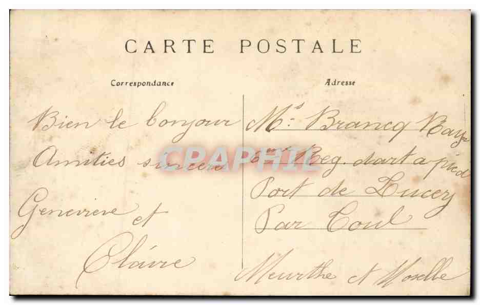 Paris - 8 - Le Rue Royal - La Madeleine CPA  — Verso