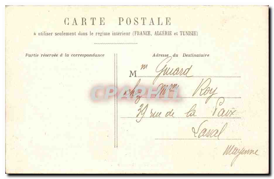 Paris - 8 - Gare Saint Lazare - CPA  — Verso