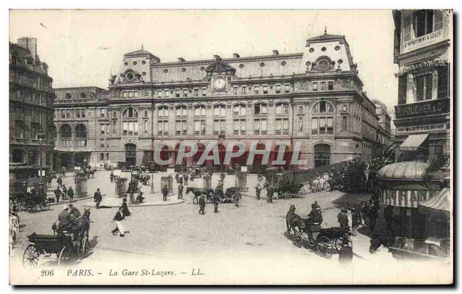 Paris - La Gare St-Lazare — LL. n°206