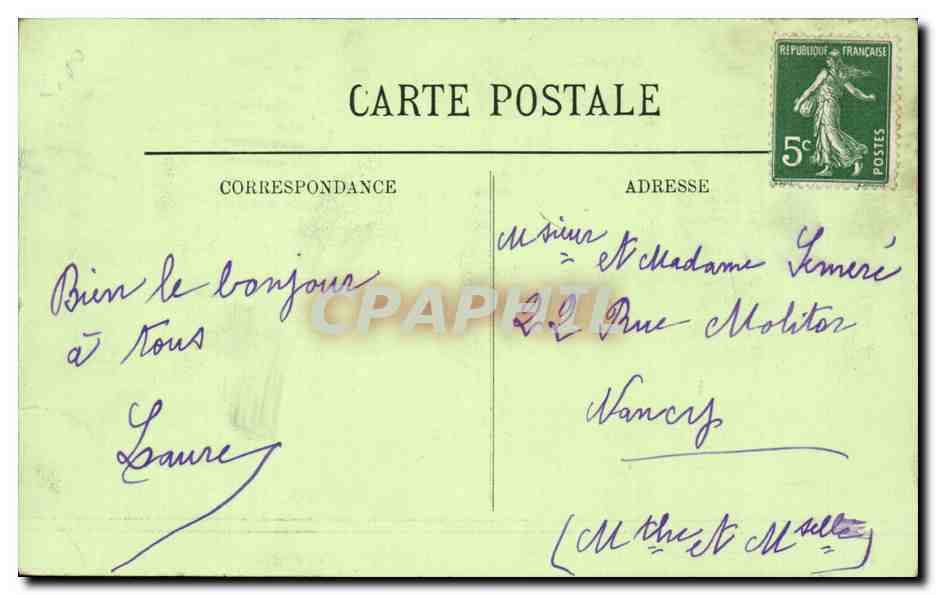 Paris - La Gare St-Lazare — LL. n°206 — Verso
