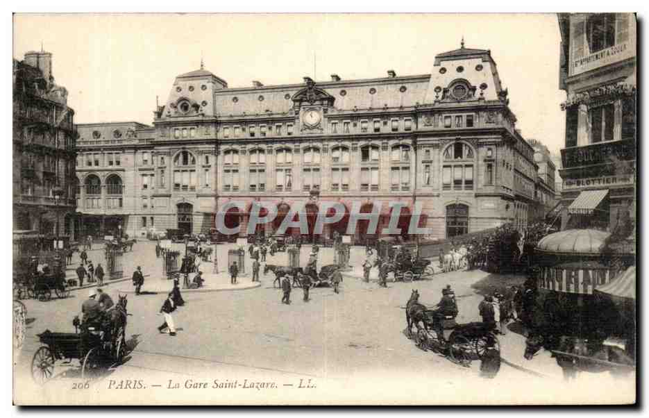 Paris - 8 - Gare Saint Lazare - CPA 