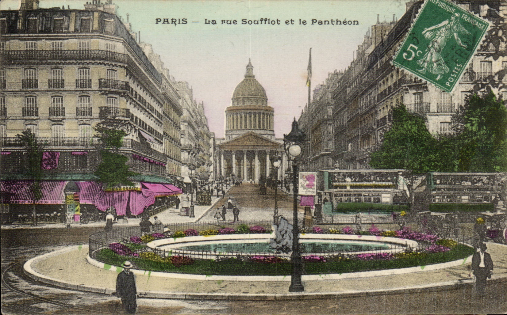Paris - 5 - La Rue Souffot et le Pantheon- CPA 