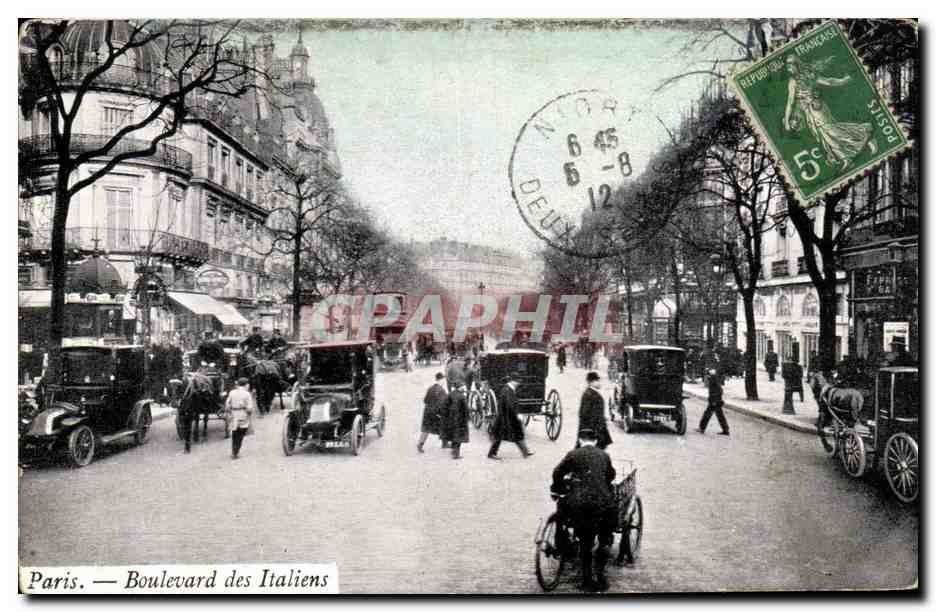 Paris - 9 - Boulevards des Italiens CPA 
