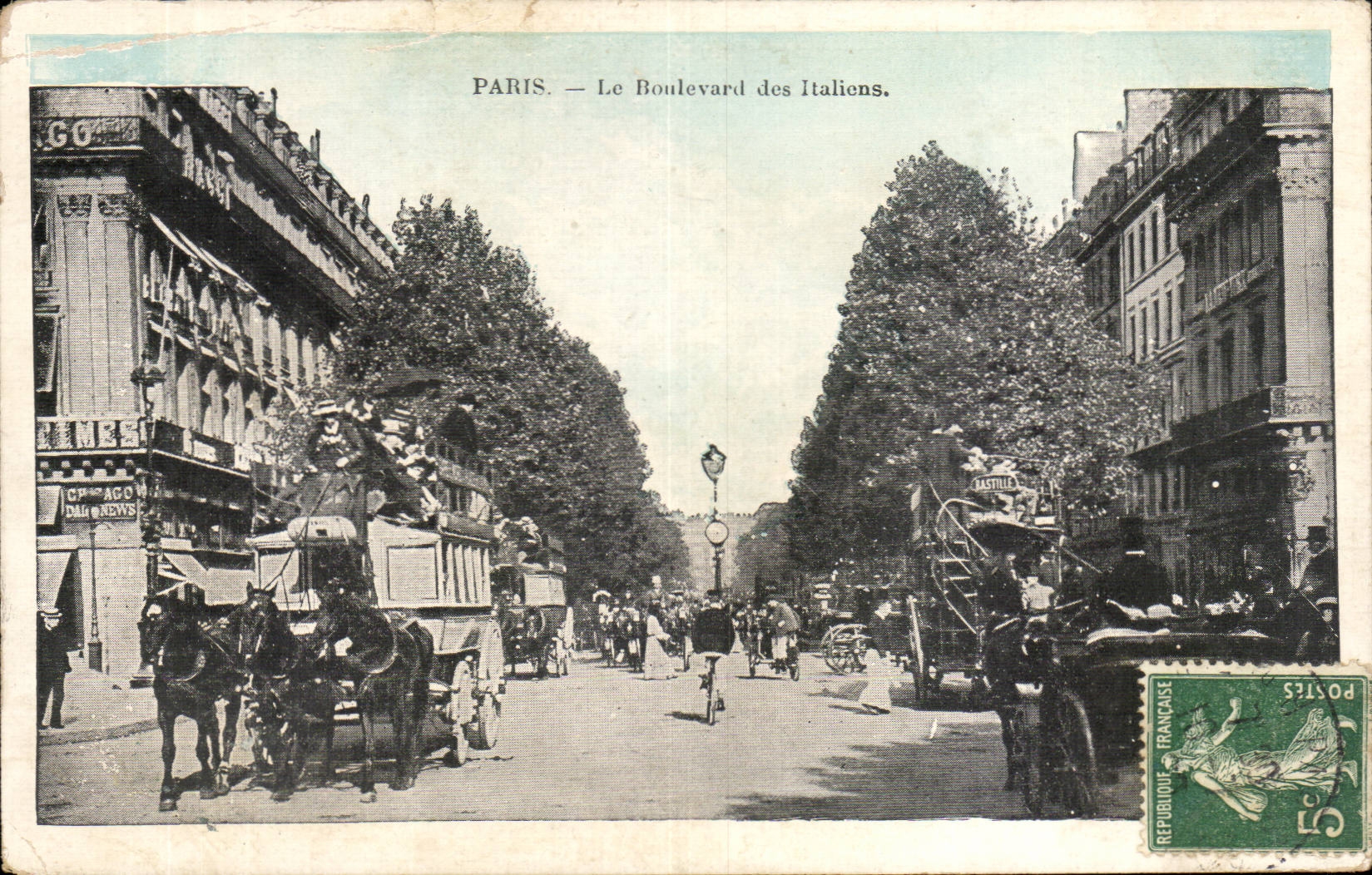 Paris - 9 - Boulevard des Italiens - CPA 