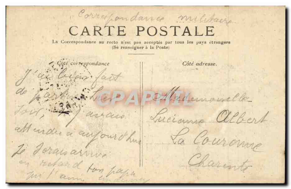 Paris - 2 - Boulevard des Capucines CPA  — Rückseite