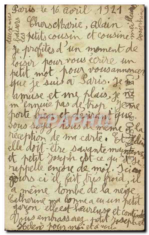 Paris - 9 - Boulevard des Italiens - CPA  — Rückseite