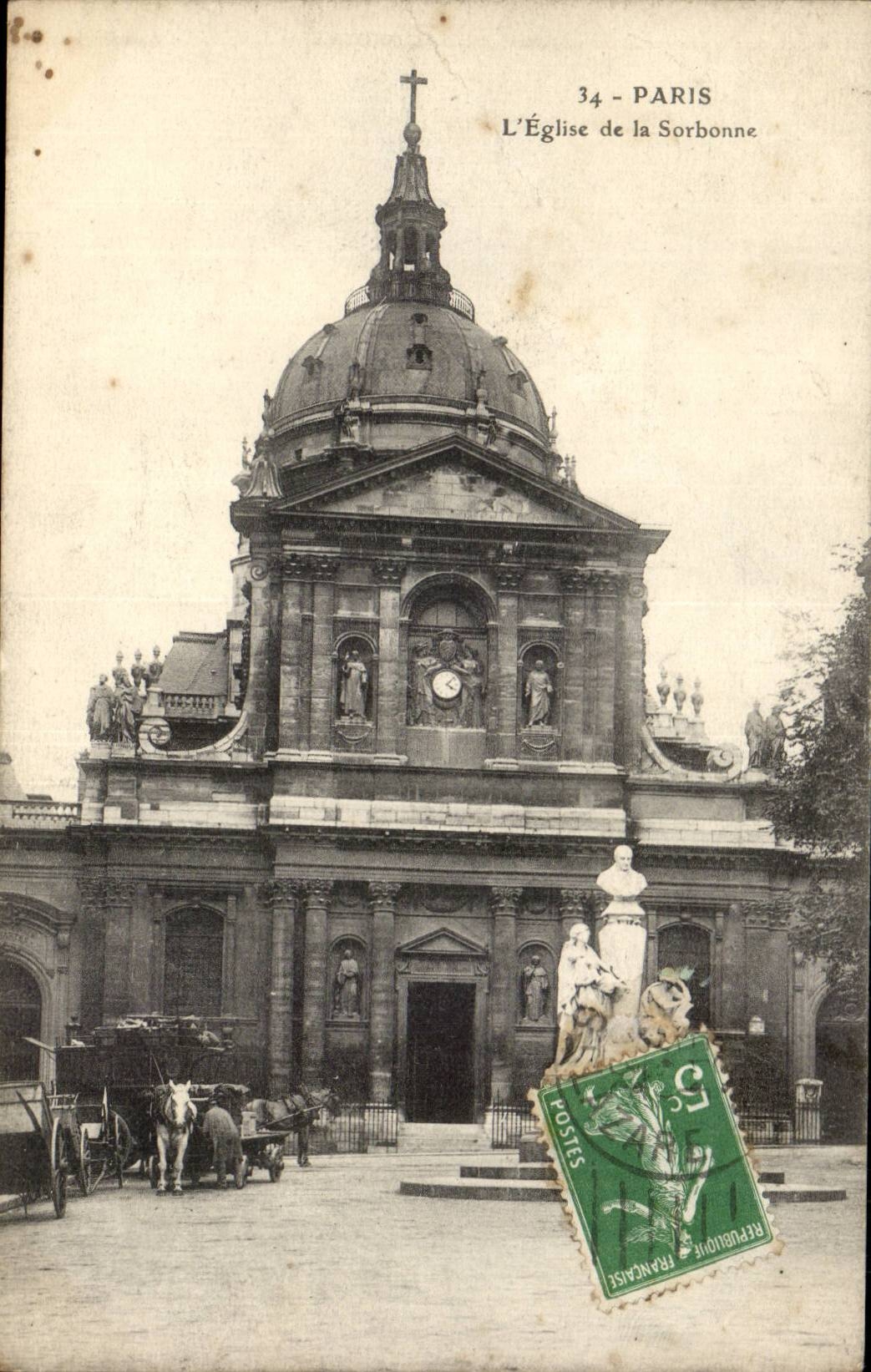 Paris - 5 - Eglise de la Sorbonne - CPA 